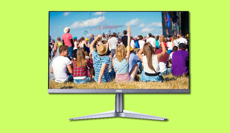 AOC27寸高清顯示器，直面平顯示器