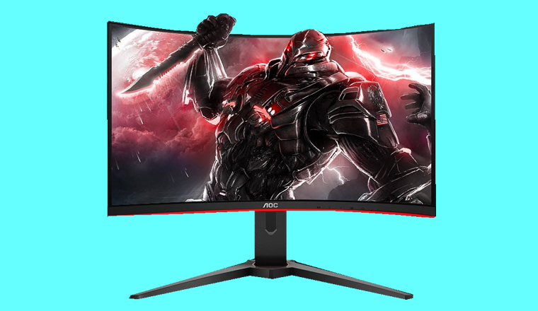 AOC32寸高清孤形顯示器，144HZ高刷游戲屏